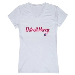 W Republic Women Detroit Mercy Titans Script T-Shirt White - Extra Large - Picture 1 of 1