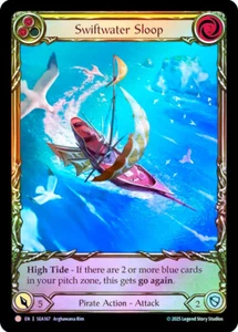 Fab Cold Foil Swiftwater Sloop (amarillo) (arte extendido) - tarjeta Treasure Pack # - Imagen 1 de 1