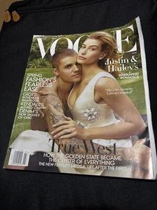 Justin Hailey Bieber Vogue Magazine Mar 2019 - Picture 1 of 1