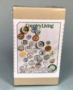 Country Living Super Milk Jigsaw Puzzle Sealed 16" x 20" Milk Caps - Picture 1 of 4