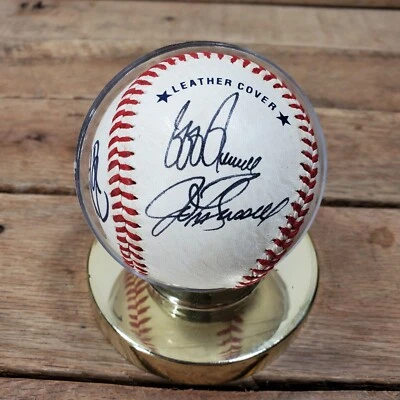 Бейсбольный мяч с автографом Джеффа Рассела Джона Рассела Бобби Уитта Джеффа Хусона - Изображение 1 из 4