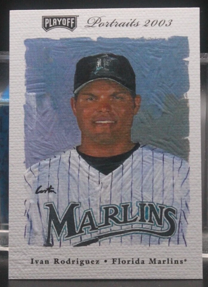 Ivan Rodriguez (Marlins/HOF) - 2003 Playoff Portraits #87 - Image 1 of 1