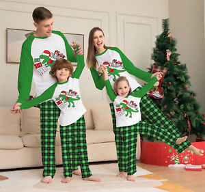 Christmas Pajamas Family Matching Kids Adults Xmas Pjs Sleepwear Pys Multi Sizes