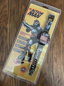 1997 Action Man Watch Time Black Mission Alarm Uhr Hasbro Neu Vintage Sealed - Bild 1 von 4