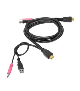 SIIG USB HDMI KVM Cable with Audio & Mic (CE-KV0211-S1)