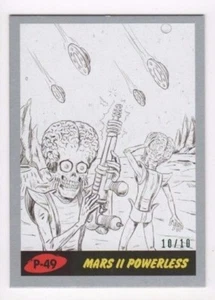 2017 Mars Attacks Revenge SILVER parallel P-49 Mars II Powerless 10/10 - Picture 1 of 1