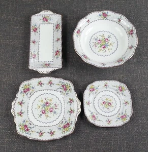 Plato cuadrado redondo para servir Royal Albert Petit Point de 4 piezas - Imagen 1 de 13