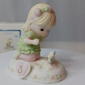 Birthday Girl Age 3 Precious Moments Growing In Grace Blonde 2014 NIB 142012 - Picture 1 of 14