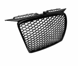 front grill for AUDI A3 2005 2006 2007 2008 SPORTBACK 3D 5D RS LOOK GLOSSY black - Picture 1 of 3