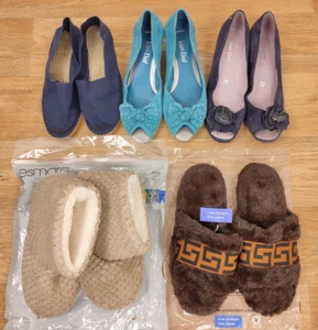 JOB LOT SHOES & SLIPPERS, Sizes 4/5/5.5, Esmara/Van Dal, NEW/VGC - Picture 1 of 7