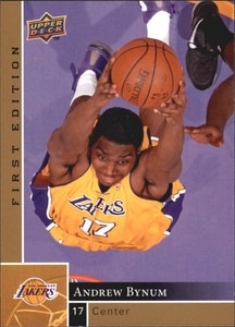 2009-10 Upper Deck First Edition Gold Lakers Basketball Card #73 Andrew Bynum