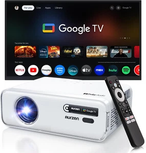 4K GoogleTV Projector DoIby Netflix 1080P 5G WiFi BT Video Home Theater HDMI USB - Picture 1 of 8