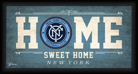 New York City FC Framed 10" x 20" Home Sweet Home Collage Cover