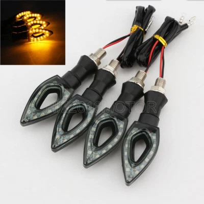 4x Mini luces de señal de giro LED 3,5" pulgadas de plástico para Kawasaki Ninja 250R 500R Foto 1 de 4