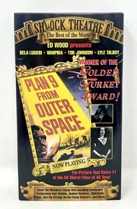 RARE Vintage PLAN 9 FROM OUTER SPACE VHS Tape! Ed Wood, Bela Lugosi, Vampira! - Picture 1 of 12