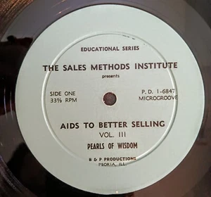 The Sales Methods Institute Aids to Better Selling LP  P. D. 1-6847  Peoria, IL - Bild 1 von 2
