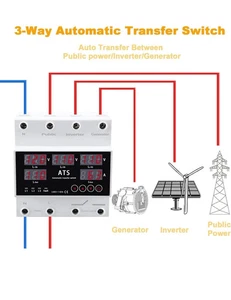 LGX3-1 63A Automatischer Transferschalter Überspannung Unterspannungsschutz 63A - Bild 1 von 7