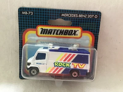 MATCHBOX Mb-73 MERCEDES BENZ 207D ' ROCK TV ' - ON CARD - Image 1 of 3
