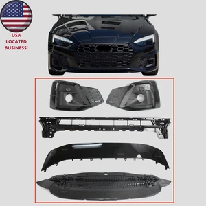 new front bumper side grille splash shield spoiler fits 2020- 25 A5 S-line S5 - Imagen 1 de 19