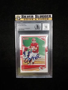 2020 Joe Montana Panini Donruss #9 On Card Auto BGS Beckett Authentic 10 Chiefs - Picture 1 of 4