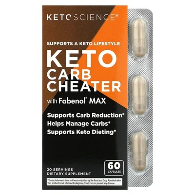 Keto Carb Cheater with Fabenol Max, 60 Capsules - Image 1 of 2