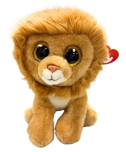 Juguete de peluche Ty Classic - Louie el León, ojos brillantes, MWMT - Imagen 1 de 6