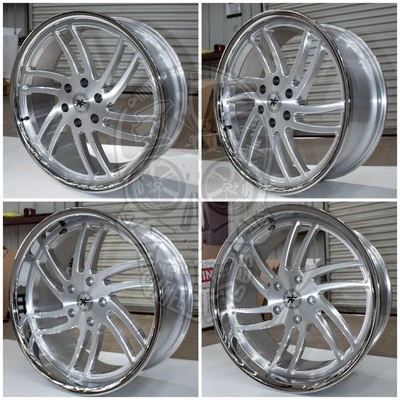 4-Infamous Racing Wheels CARRILLO Brush face/ Chrome Lip 6x139.7 22x9 & 22x11 Foto 1 de 4