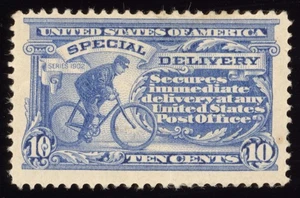 US Scott E6 Mint HR OG 10c Ultramarine Special Delivery 1902 Lot D045 bhmstamps - Picture 1 of 2