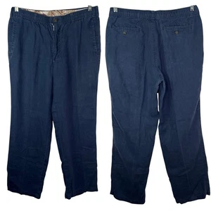 28 Palms Mens Linen Pants Blue Size M/30in, Casual, Comfy, Summer, Spring, City - Picture 1 of 8