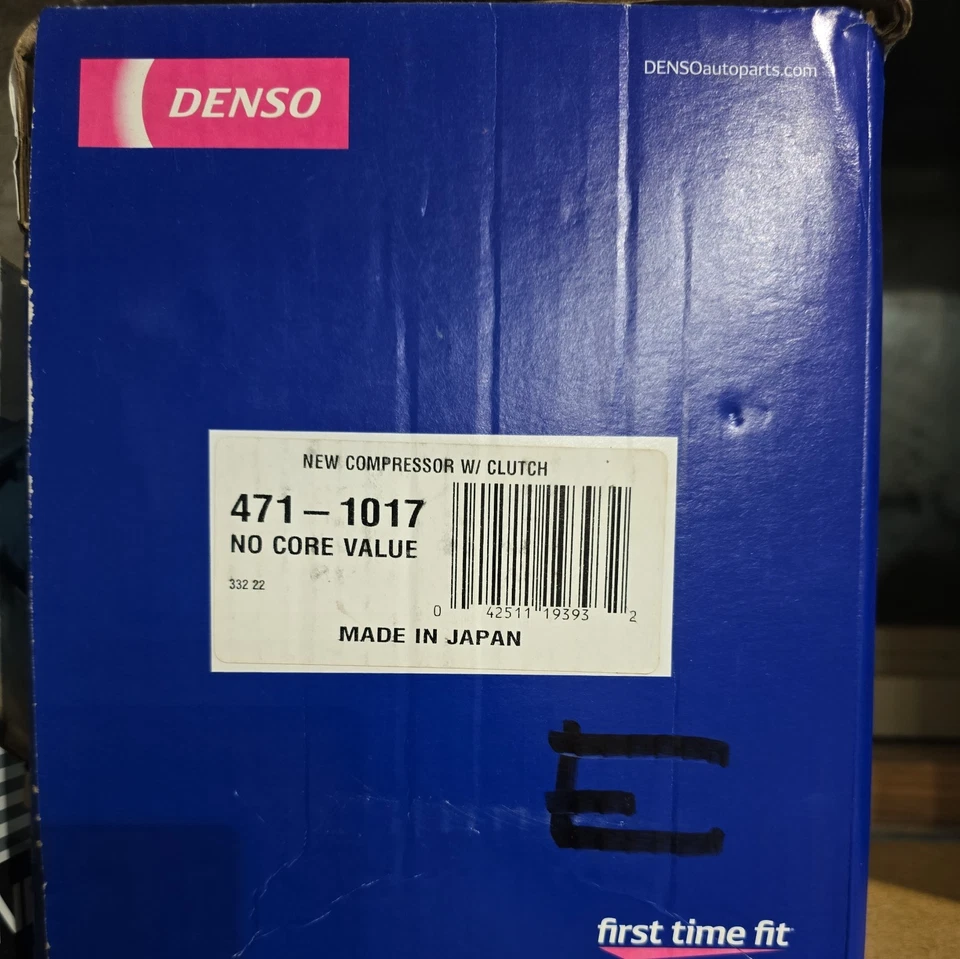 Denso AC Compressor w/ Clutch 471-1017 for Toyota Highlander Sienna Lexus RX350 - Image 1 of 1