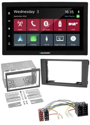 Blaupunkt 2DIN MP3 USB Bluetooth DAB Autoradio für Iveco Daily 06-14 schwarz - Bild 1 von 4