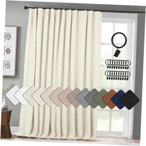 Thermal Sliding Door Curtains 100% Blackout Curtains for Bedroom, Sliding - Picture 1 of 8