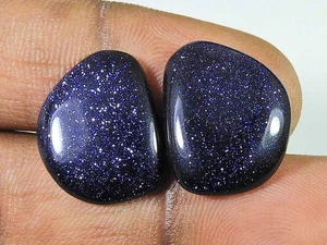 18.80Cts. Lab Created Sunstone (15mm X 19mm each) Cabochon Match Pair O060 - Picture 1 of 9