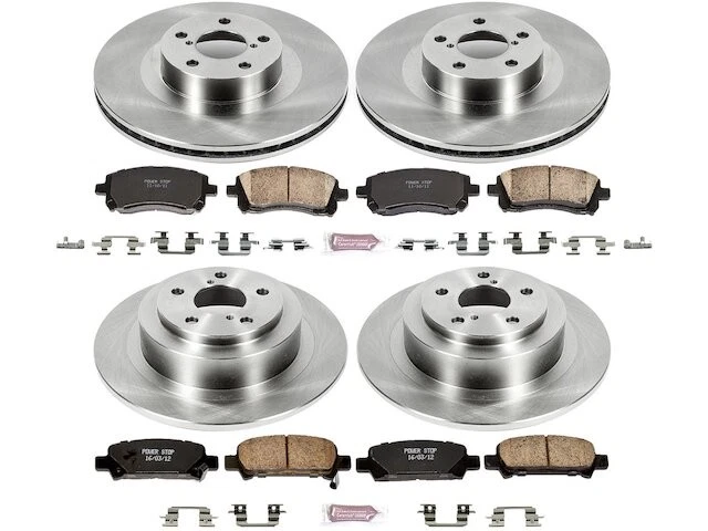 Kit de pastillas de freno y rotor delanteras y traseras para Subaru Outback 2001-2002 QW139QK Foto 1 de 1