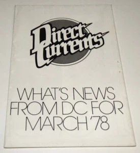 DC Comics Direct Currents promotional newsletter/folder for March 1978 Batman - Picture 1 of 3