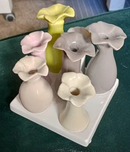 7 Fach Keramik Vase, Sehr Kunstvoll Gestaltet, Gebraucht Aber Ohne Schaden - Bild 1 von 3