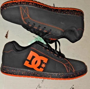 orange and black Dc Skateboarding Sneakers Size 10.5 NEW W TAGS - Picture 1 of 8