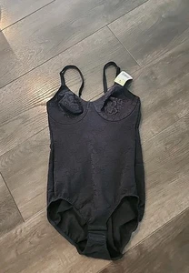 Maidenform Body Briefer in pizzo - NERO 36B M3008 - Foto 1 di 7