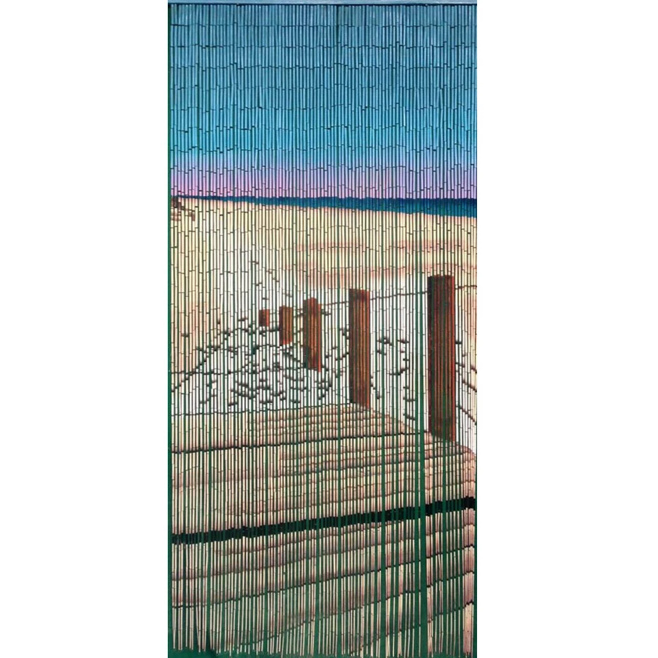 Bamboo Beaded Handmade Curtain Door Hanging Room Divider Beach Car Road Floras - Image 1 of 1