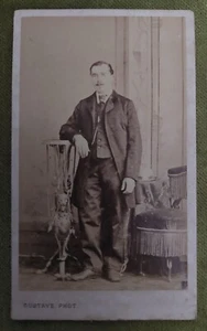 Altes Foto Männerportrait Gustave Le Mans C.D.V. - Bild 1 von 2