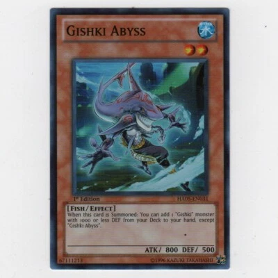 YuGiOh HA05-EN031 Gishki Abyss super 1st NM never played Hidden Arsenal 5 - Image 1 of 2