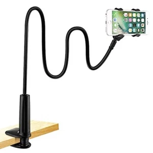 Gooseneck Phone Holder Flexible Holder for Bed-lazy Arm 360 Adjustable Clam Brac - Picture 1 of 10