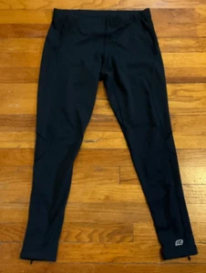 Road Runner Womens Velocity Running Leggings Black Petite M RN 85027 Back Pocket - Picture 1 of 6