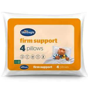 Silentnight Firm Support Pillows 4 Pack Extra Filled Side Sleep Neck Back Rest - Picture 1 of 9