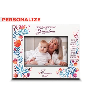 PERSONALIZED-First Mother's Day as Grandma Frame-First Time Grandma-UV Print - Picture 1 of 13