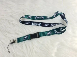 🔥NUEVO🔥 Philadelphia Eagles Llavero Porta Insignia NFL Cordón Clip Desmontable - Imagen 1 de 1