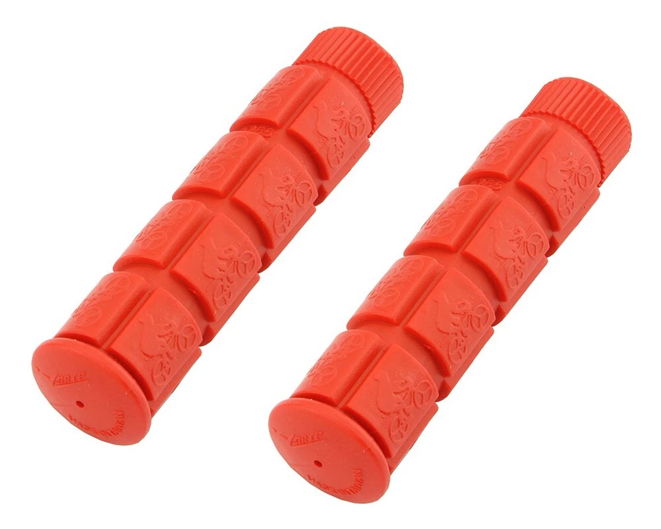 ALTALINE Bicycle 120mm LONG Bike PVC TRACK STYLE GRIP 7/8" Diameter Light Red - Image 1 of 1