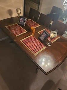 Mahogany Wood Dining Table with chairs and China cabinet.  - Picture 1 of 10