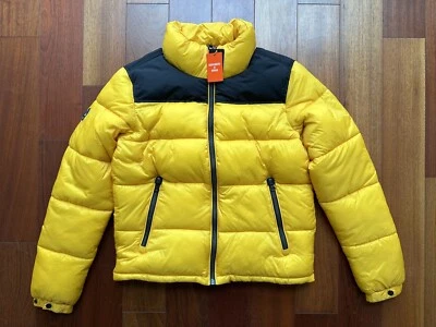 Superdry 黄色大号珠穆朗玛峰 Puffer 夹克 L 码 — 第 1/4 张图片