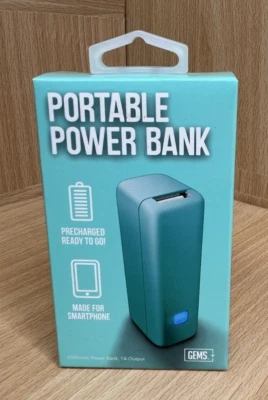 GEMS 2000mAh USB Portátil Externo Respaldo Cargador de Batería Banco de Alimentación Foto 1 de 3